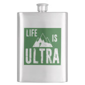 Das Leben läuft extrem. Flachmann (Vorderseite)