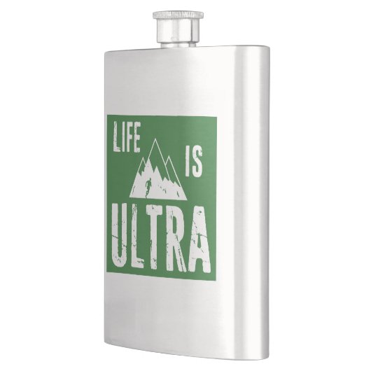 Das Leben läuft extrem. Flachmann (Links)