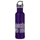 Das Leben lehrt Liebe enthüllt lila rote Flasche Edelstahlflasche (Vorderseite)