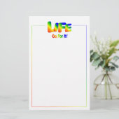 Das Leben...mach's, Stationery Briefpapier (Stehend Vorderseite)