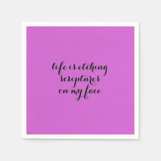 Das Leben macht 2 Serviette (Vorderseite)