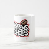 Das Leben macht Kaffee hilft Funny Graffiti Sprich Verwandlungstasse (Mittel)