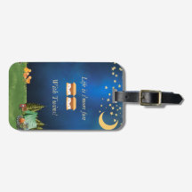 Das Leben macht mit dem zweispurigen Gepäckanhänge