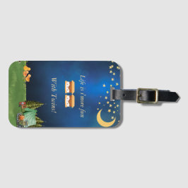 Das Leben macht mit dem zweispurigen Gepäckanhänge Gepäckanhänger