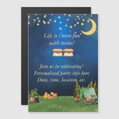 Das Leben macht sich mehr Spaß mit Zehn magnetisch Magneteinladung (Vorne/Hinten)