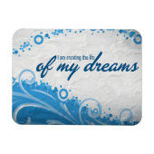 "Das Leben meiner Träume" Motivation Affirmation Magnet (Horizontal)