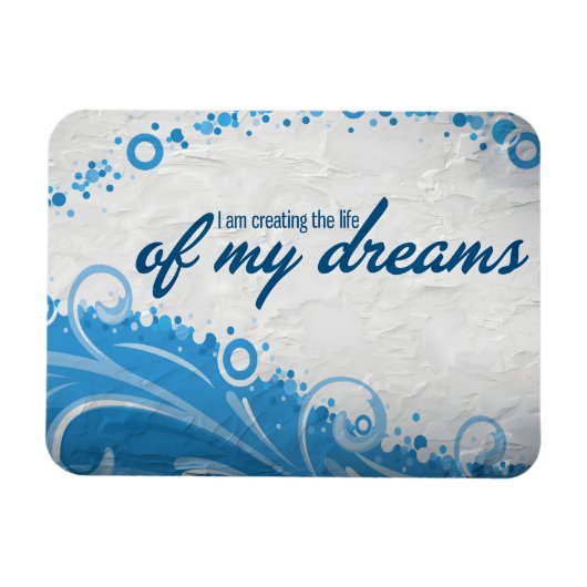 "Das Leben meiner Träume" Motivation Affirmation Magnet (Horizontal)