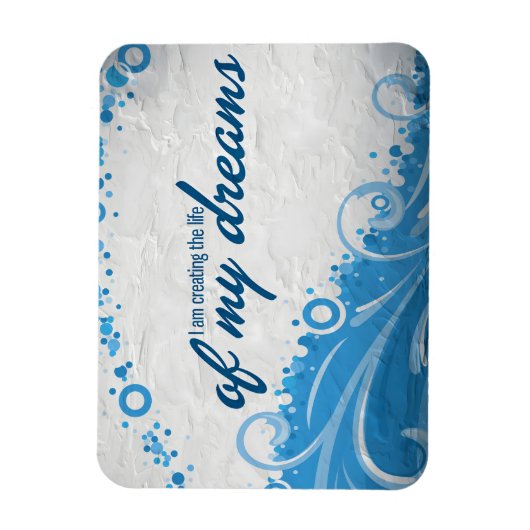 "Das Leben meiner Träume" Motivation Affirmation Magnet (Vertikal)