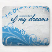 "Das Leben meiner Träume" Motivation Affirmation Mousepad (Vorne)