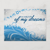 "Das Leben meiner Träume" Motivation Affirmation Postkarte (Vorderseite)