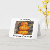 DAS LEBEN MIT UNS IST IMMER EINE LECKEREI-SHOW U A KARTE (Gelbe Blume)