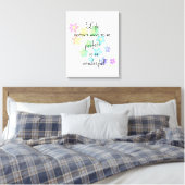 Das Leben muss nicht perfekt sein Rainbow Leinwand (Insitu (Schlafzimmer))