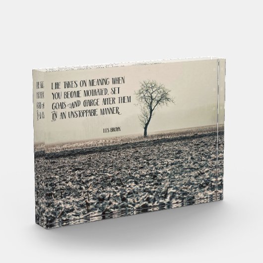 Das Leben nimmt Bedeutung an Fotoblock (Links)