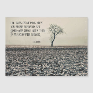 Das Leben nimmt Bedeutung an Magnetkarte