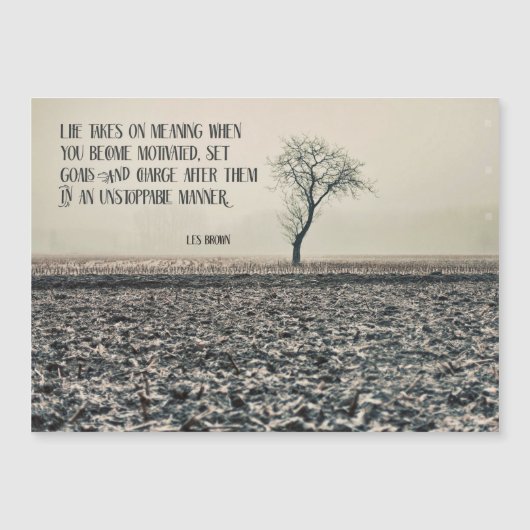 Das Leben nimmt Bedeutung an Magnetkarte (Vorderseite)