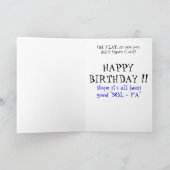 Das Leben ohne Musik wäre flach Karte (Innenseite)