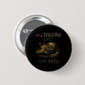 Das Leben ohne Regeln - Lustiger Teag-Zombie-NPC-G Button (Vorne & Hinten)
