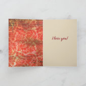 Das Leben ohne Worte der Liebe kann man sich nicht Karte (Innenseite)