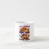 Das Leben passiert, Kaffee hilft Espressotasse (Vorderseite)
