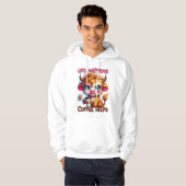 Das Leben passiert, Kaffee hilft Hoodie (Vorne ganz)