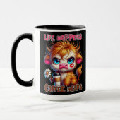 Das Leben passiert, Kaffee hilft  Tasse (Links)