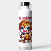 Das Leben passiert, Kaffee hilft Trinkflasche (Vorderseite)