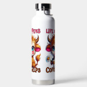 Das Leben passiert, Kaffee hilft Trinkflasche (links)
