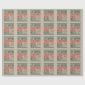 Das Leben passiert Weihnachtsmusik hilft Funny Ret Geschenkpapier (Flach)