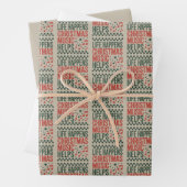 Das Leben passiert Weihnachtsmusik hilft Funny Ret Geschenkpapier Set (Beispiel)