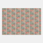 Das Leben passiert Weihnachtsmusik hilft Funny Ret Geschenkpapier Set (Vorderseite)