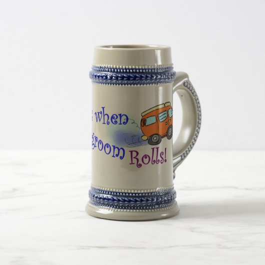 Das Leben rockt, wenn Ihr RV-Wohnzimmer rollt Bierglas (VorderseiteRechts)