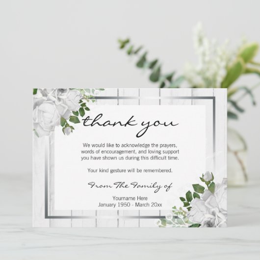 Das Leben rustikales Holz feiern dank Karte (Stehend Vorderseite)