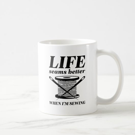 Das Leben scheint besser zu sein Kaffeetasse (Rechts)