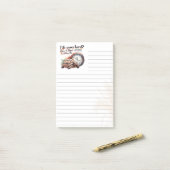 Das Leben scheint hart? Linierte 3M Post-it® Notiz (Auf Schreibtisch)