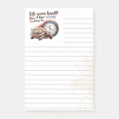 Das Leben scheint hart? Linierte 3M Post-it® Notiz (Vorderseite)