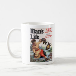 Das Leben-Schildkröte-Abdeckungs-Tasse des Mannes Kaffeetasse