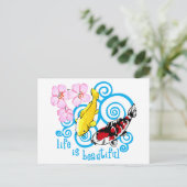 Das Leben schön Postkarte (Stehend Vorderseite)