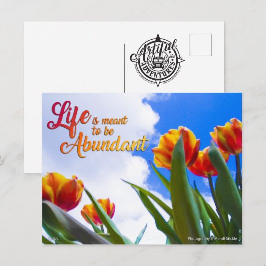 Das Leben soll reichlich sein Postkarte (Vorne/Hinten)