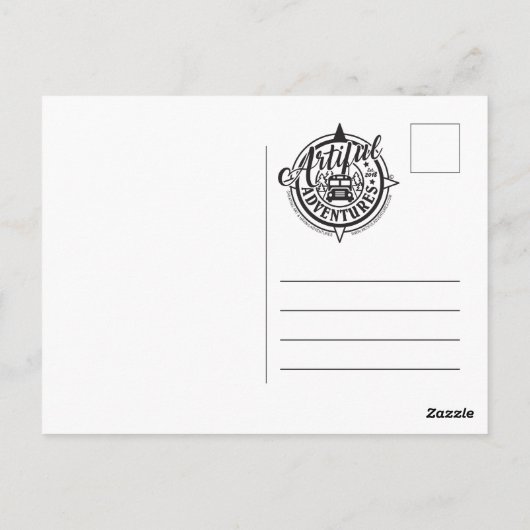 Das Leben soll reichlich sein Postkarte (Rückseite)