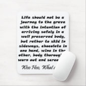 Das Leben sollte kein Reiseziffer Mousepads Gesche (Mit Mouse)