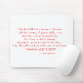 Das Leben sollte keine Reise sein Mousepad (Mit Mouse)