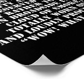 Das Leben sollte nicht eine Reise zum Grab sein mi Poster (Ecke)