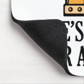 Das Leben trägt hart einen Helm Mousepad (Ecke)