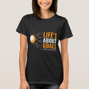 Das Leben über die Ziele Lacrosse für Girls Lacros T-Shirt