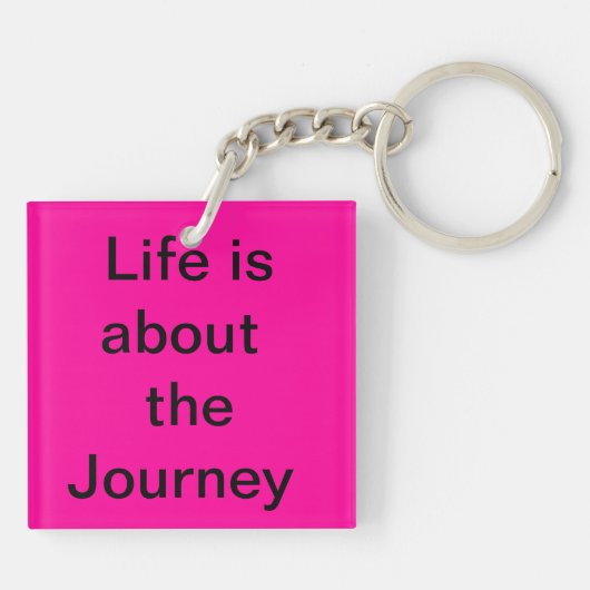 Das Leben um die Reise Schlüsselanhänger (Rückseite)