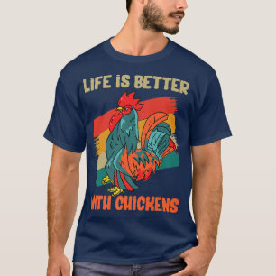 Das Leben von Bauern ist besser, wenn Hühner Vinta T-Shirt