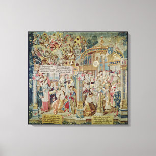 Das Leben von Bischof St. Remigius von Reims Leinwanddruck