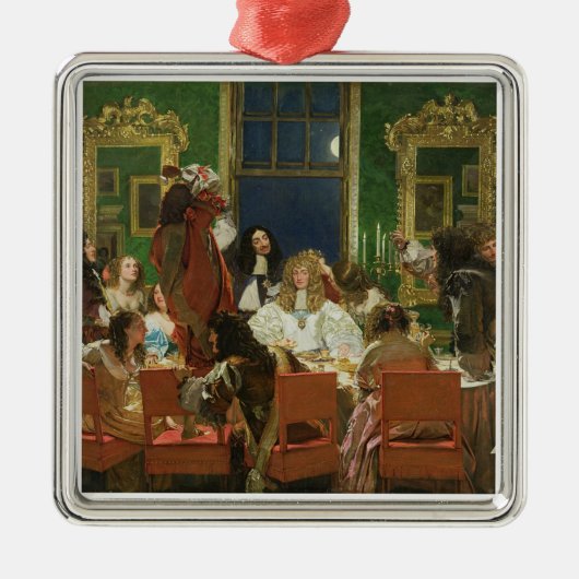 Das Leben von Buckingham, 1853-55 (Öl auf Silbernes Ornament (Vorne)