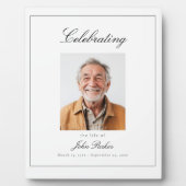 "Das Leben von" Foto-Feier-Gedenkstätte Fotoplatte (Vorderseite)