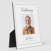 "Das Leben von" Foto-Feier-Gedenkstätte Fotoplatte (Seite)